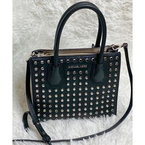 Michael Kors Mercer studded leather crossbody